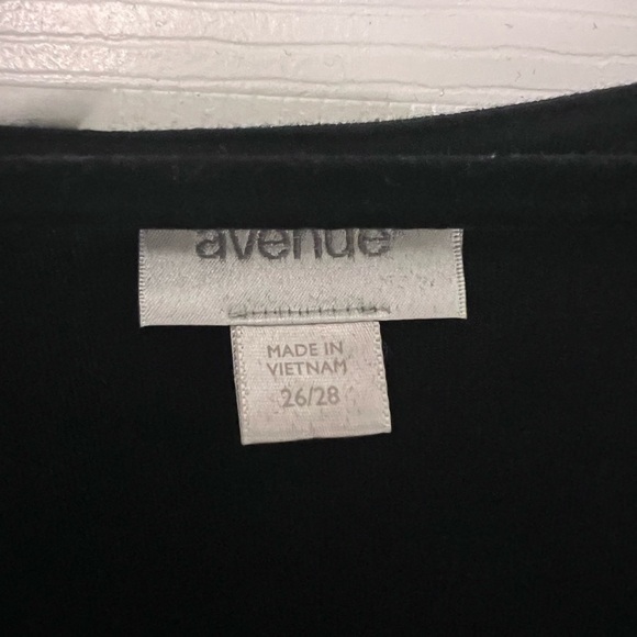 Avenue Plus size  Black and Multicolor Floral Blouse - Picture 3 of 3